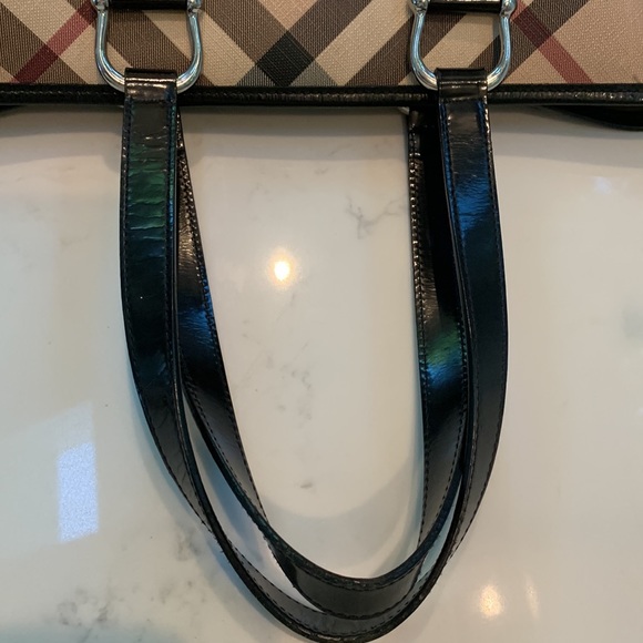 Authentic Burberry Nova Check Tote No Stains or Rips; all intact. - Picture 6 of 6